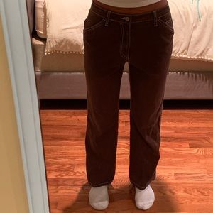 Women’s dickies dark brown cargo pants